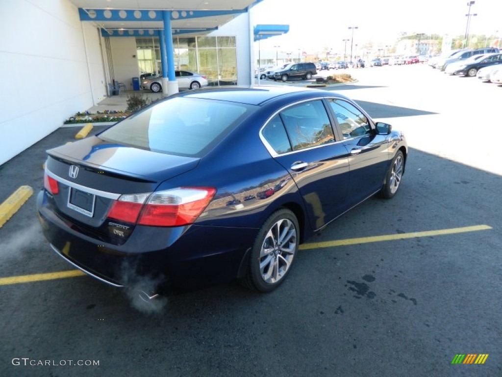 2013 Accord Sport Sedan - Obsidian Blue Pearl / Black photo #6