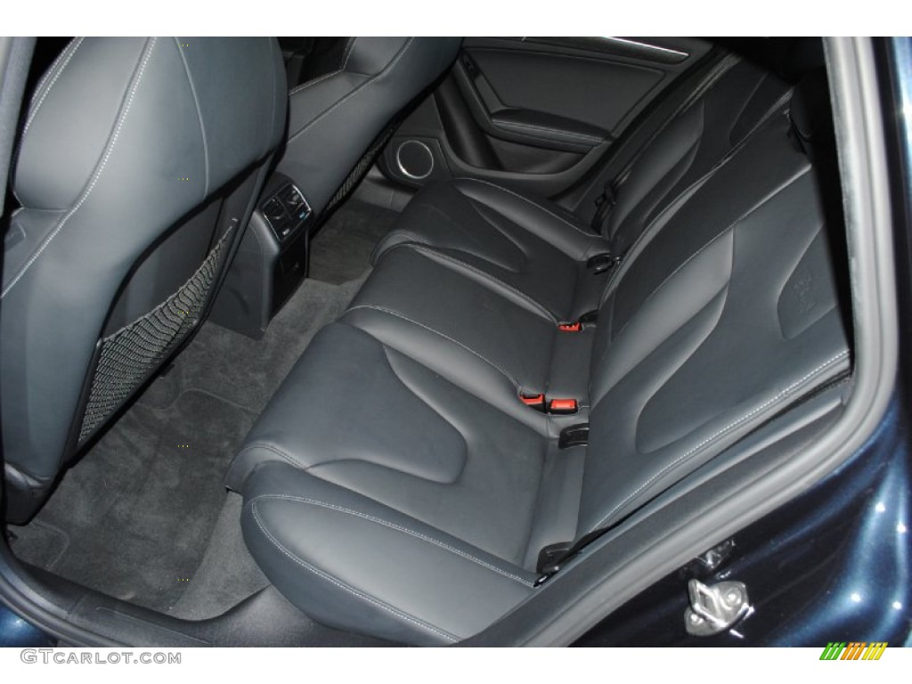 Black/Black Interior 2012 Audi S4 3.0T quattro Sedan Photo #77224978