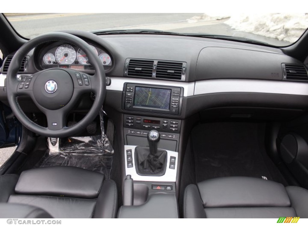 2006 BMW M3 Convertible Black Dashboard Photo #77225446