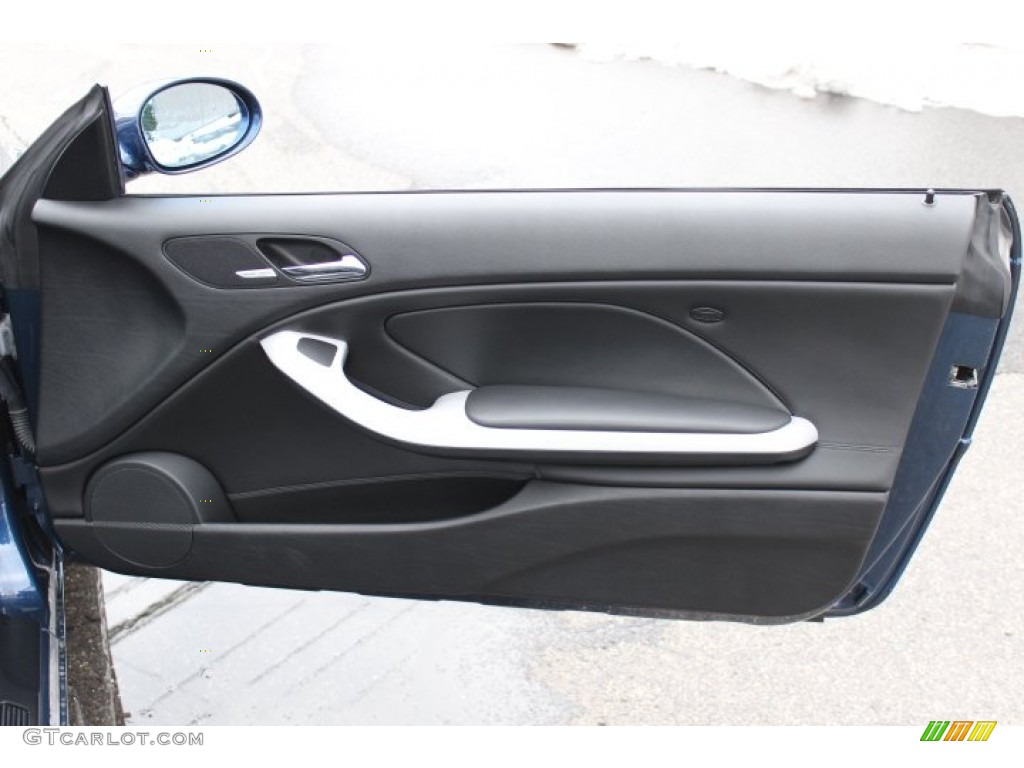 2006 BMW M3 Convertible Black Door Panel Photo #77225651