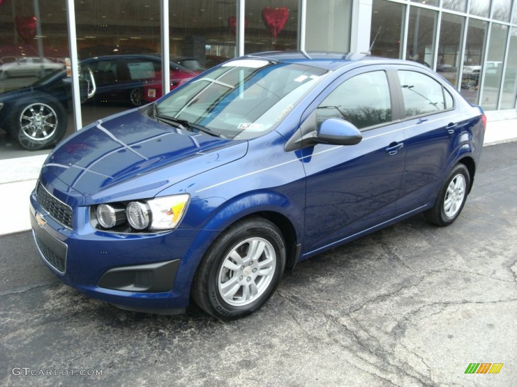 Blue Topaz Metallic 2012 Chevrolet Sonic LS Sedan Exterior Photo #77225672