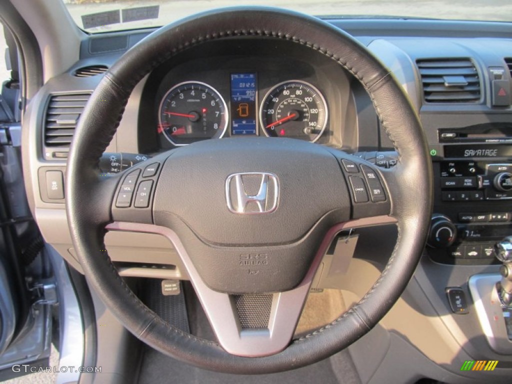 2010 Honda CR-V EX-L AWD Gray Steering Wheel Photo #77226200