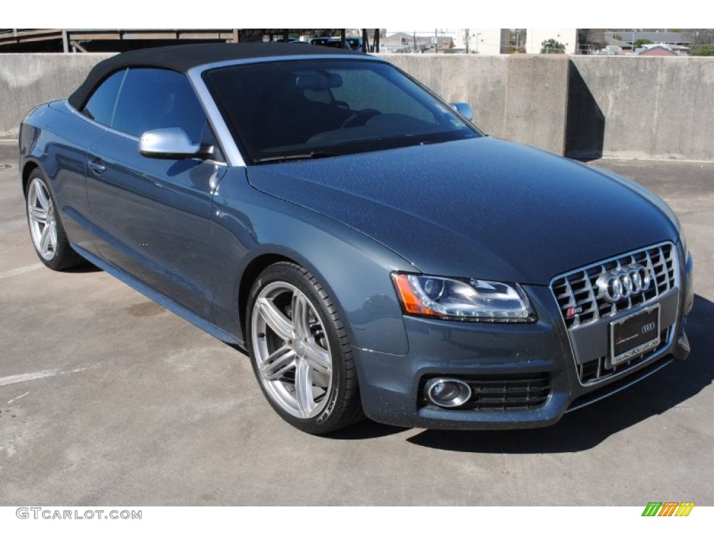 Meteor Grey Pearl Effect 2011 Audi S5 3.0 TFSI quattro Cabriolet Exterior Photo #77226395