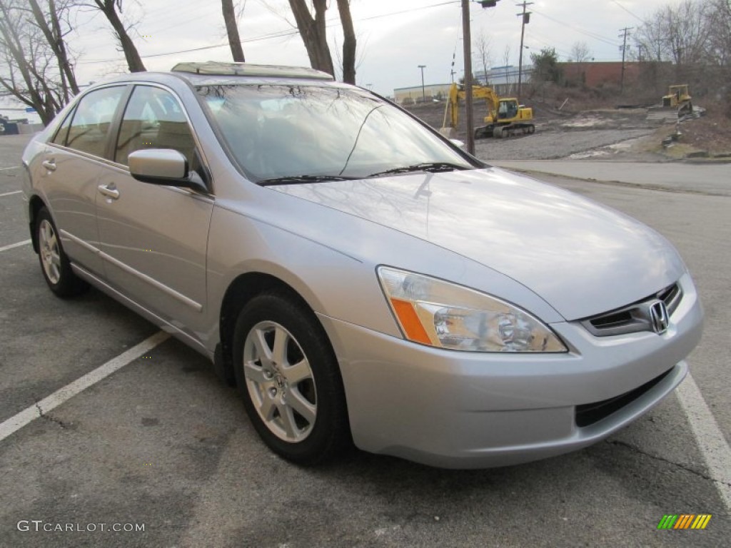 Satin Silver Metallic 2005 Honda Accord EX-L V6 Sedan Exterior Photo #77226510