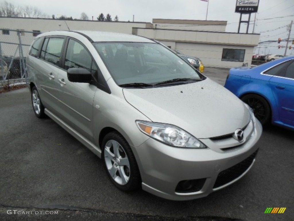 2006 MAZDA5 Sport - Platinum Silver Metallic / Black photo #1