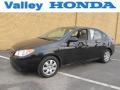 2007 Black Pearl Hyundai Elantra GLS Sedan  photo #1