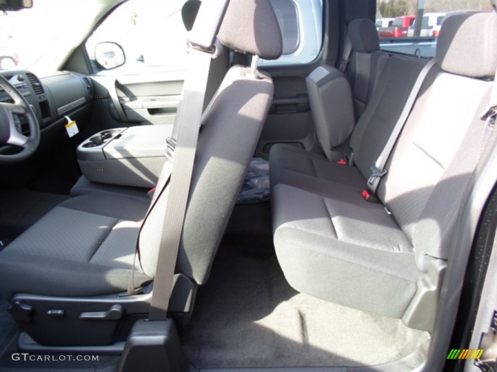 Ebony Interior 2013 GMC Sierra 1500 SLE Extended Cab 4x4 Photo #77228190