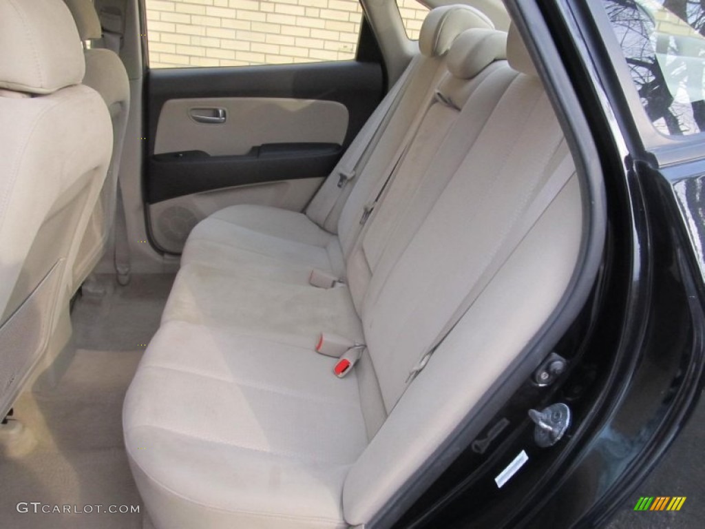 Beige Interior 2007 Hyundai Elantra GLS Sedan Photo #77228201