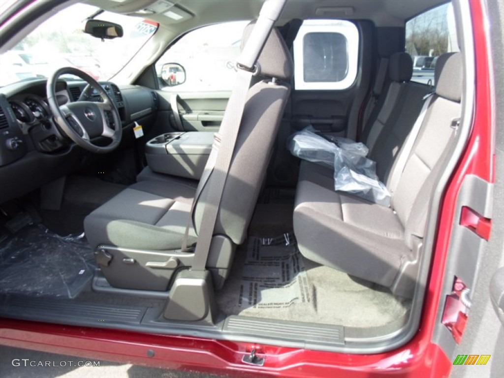 Ebony Interior 2013 GMC Sierra 1500 SLE Extended Cab 4x4 Photo #77228491