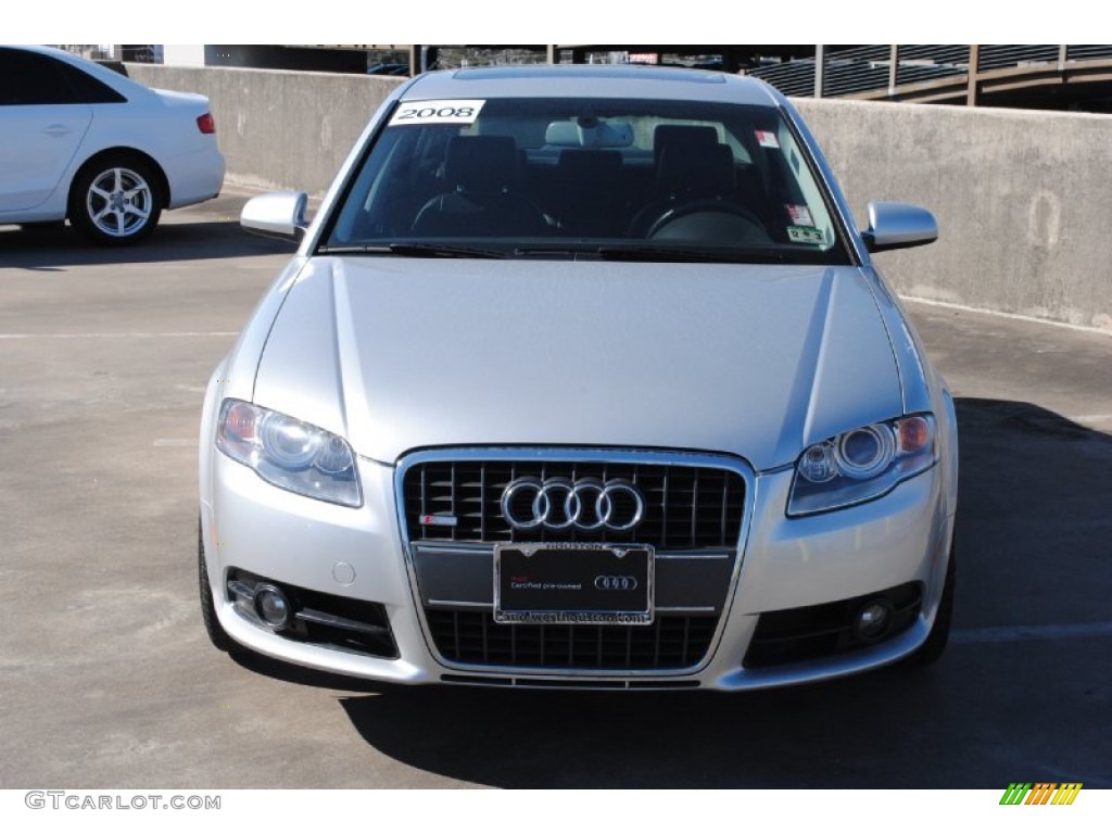 2008 A4 2.0T Special Edition quattro Sedan - Light Silver Metallic / Black photo #2