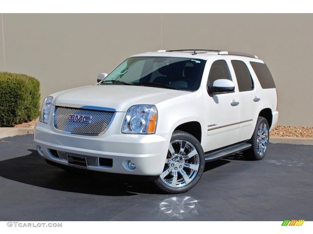 White Diamond Tintcoat 2011 GMC Yukon Denali AWD Exterior Photo #77231738