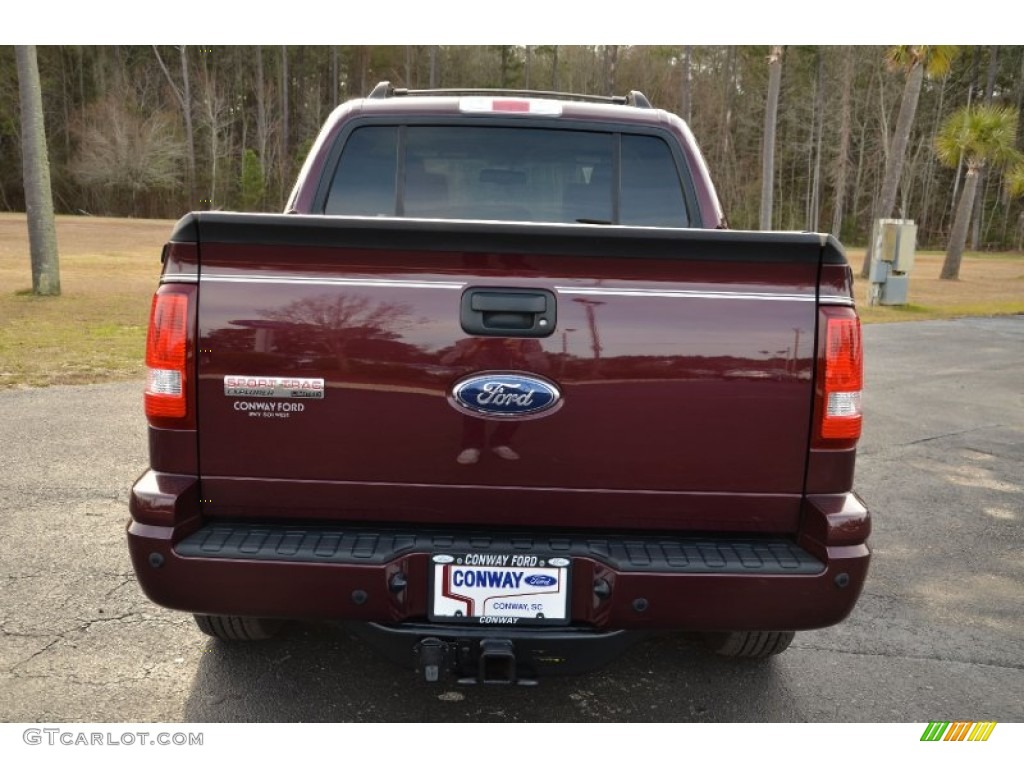 2008 Explorer Sport Trac Limited - Dark Cherry Metallic / Dark Charcoal photo #6