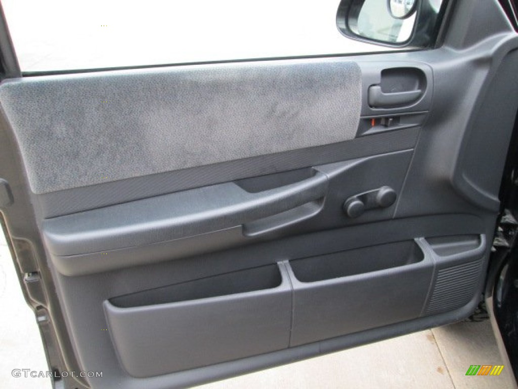 2004 Dodge Dakota Sport Regular Cab 4x4 Dark Slate Gray Door Panel Photo #77232434