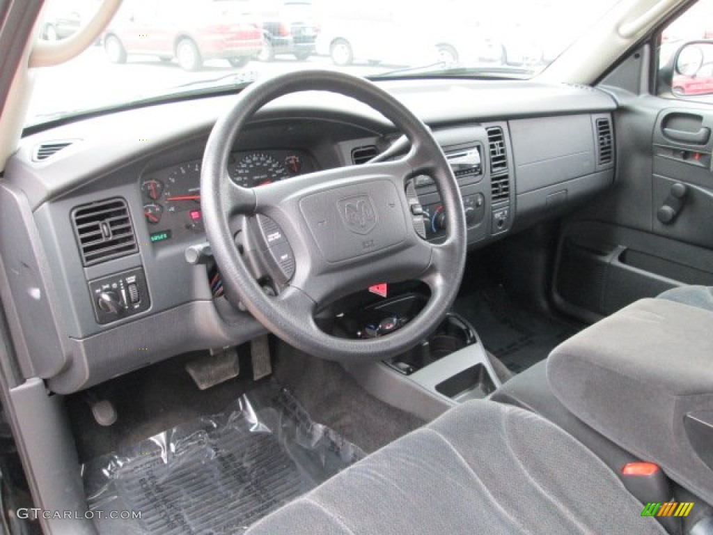 Dark Slate Gray Interior 2004 Dodge Dakota Sport Regular Cab 4x4 Photo #77232452