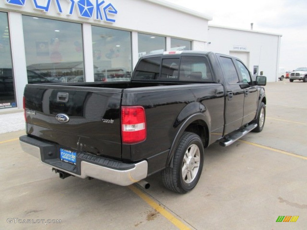 2006 F150 Lariat SuperCrew - Black / Black photo #7