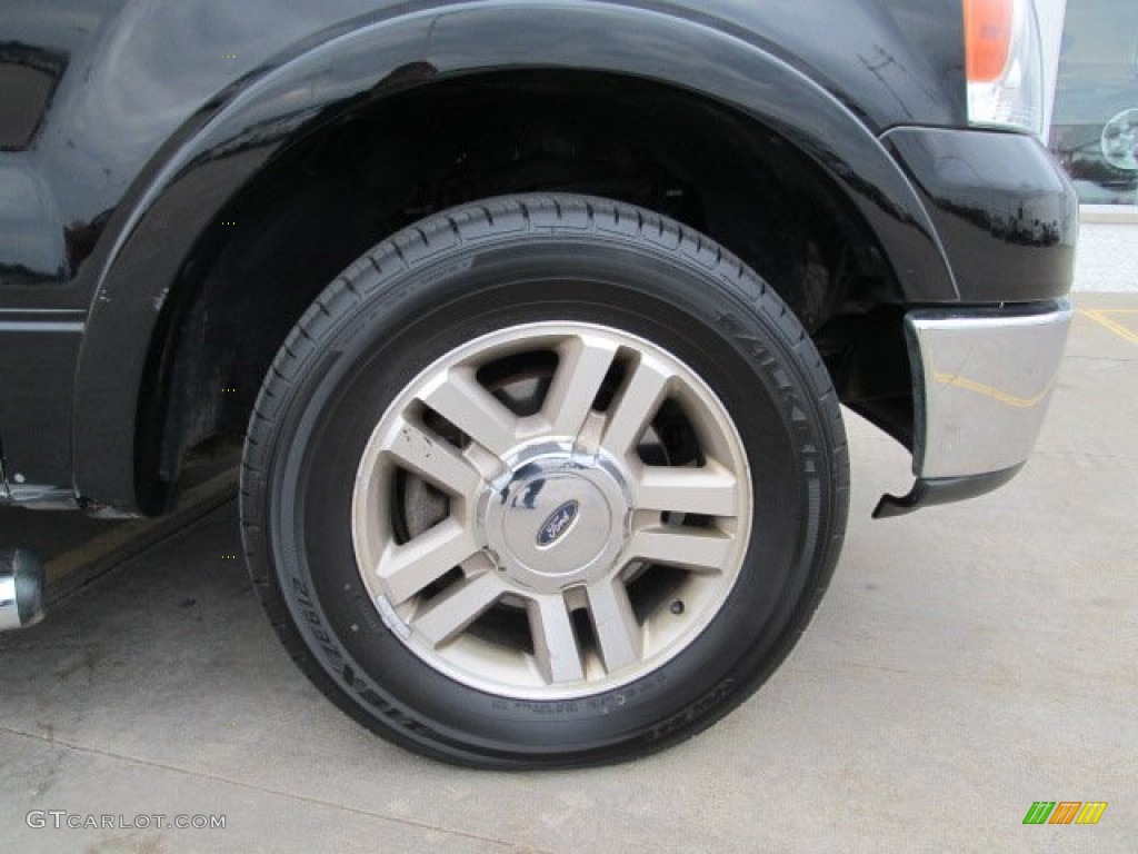2006 F150 Lariat SuperCrew - Black / Black photo #9