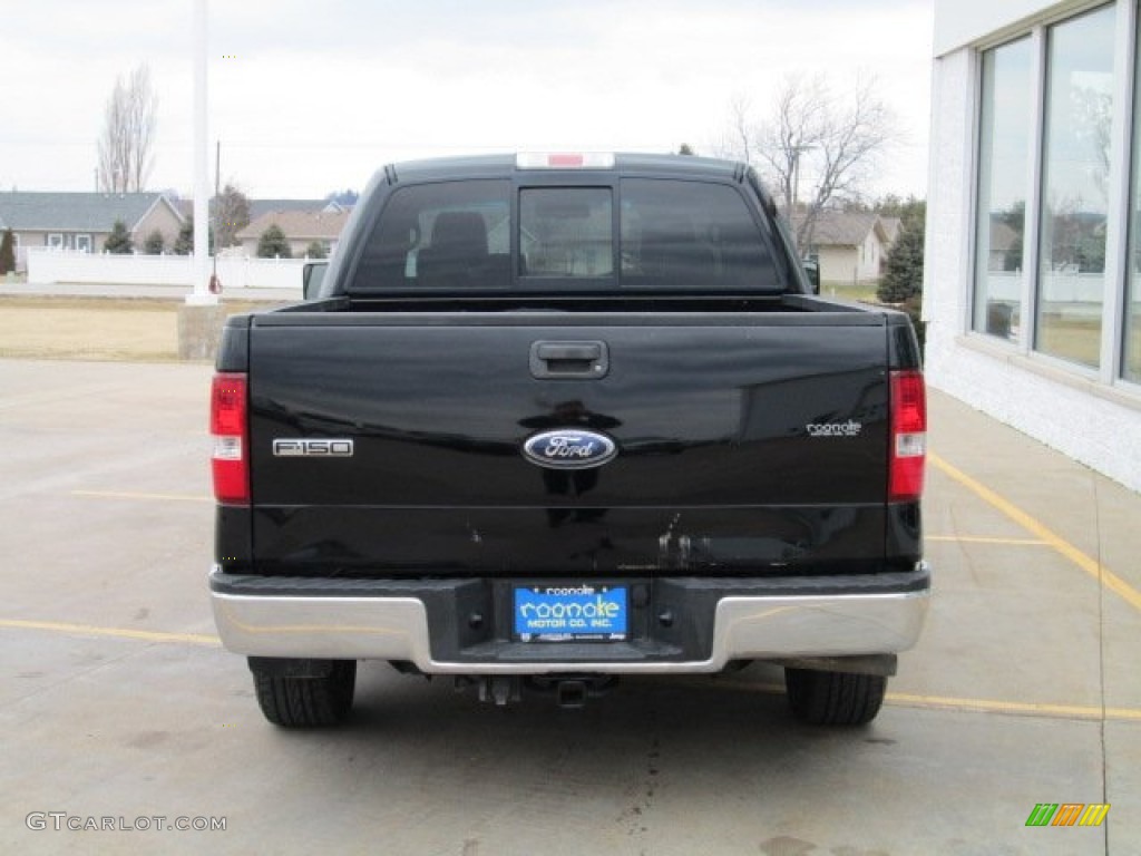 2006 F150 Lariat SuperCrew - Black / Black photo #11