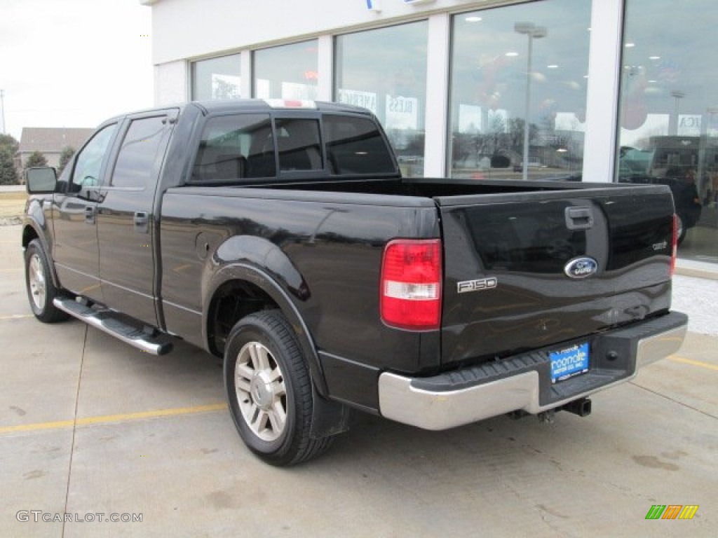 2006 F150 Lariat SuperCrew - Black / Black photo #12