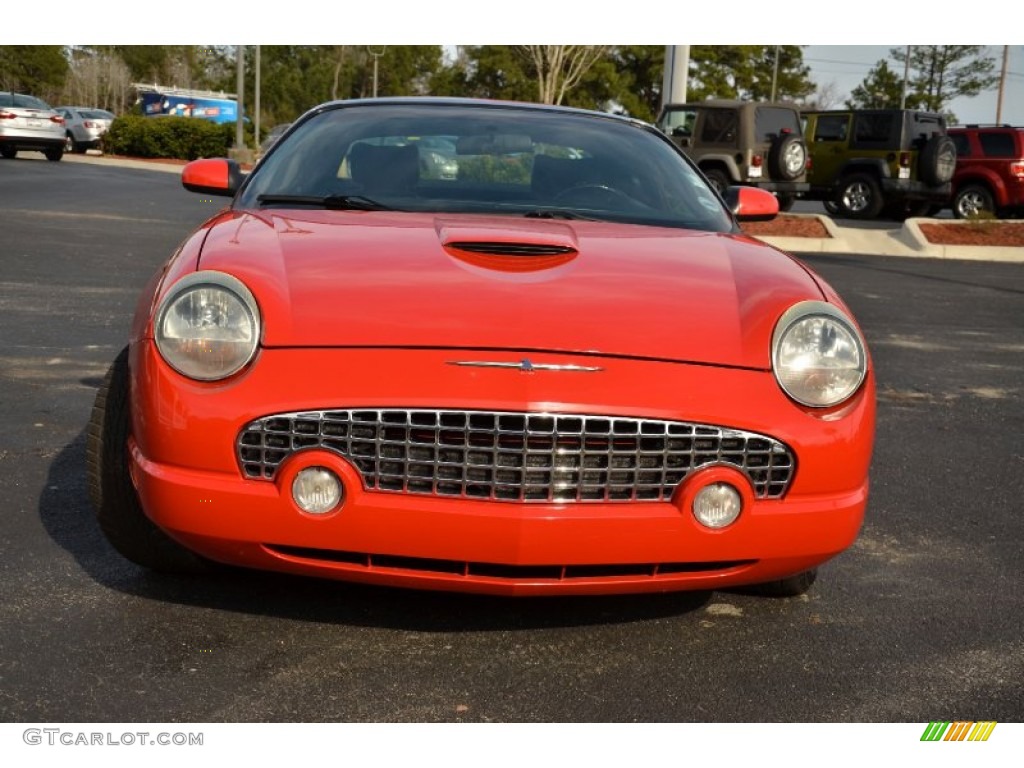 2004 Thunderbird Premium Roadster - Torch Red / Black Ink photo #2