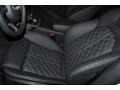 2013 Audi S7 Black Valcona leather with diamond stitching Interior Front Seat Photo
