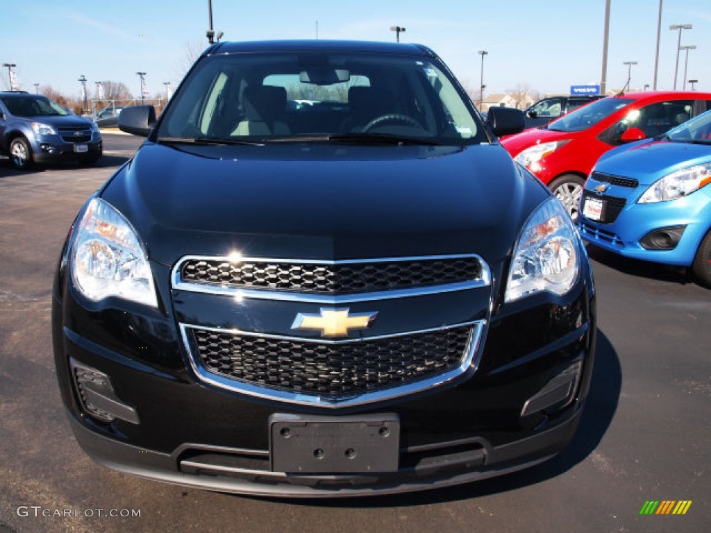 2010 Equinox LS - Black / Jet Black/Light Titanium photo #8