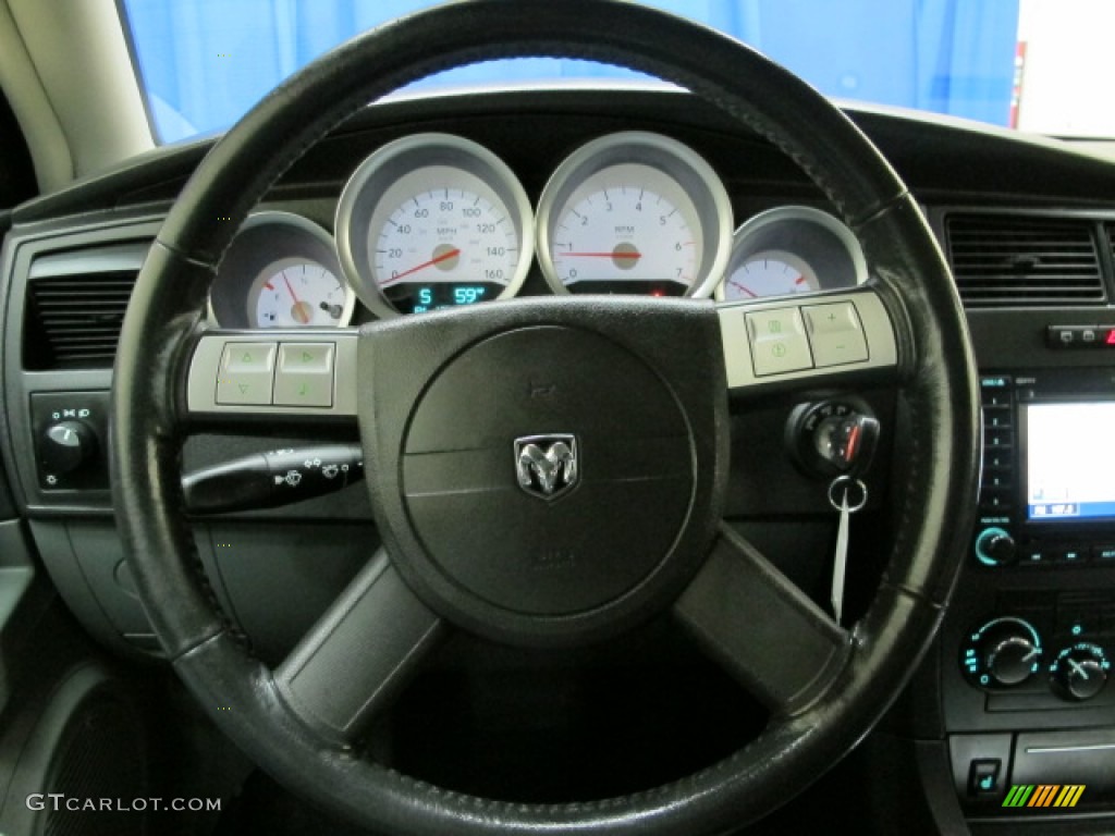 2005 Dodge Magnum R/T Dark Slate Gray/Medium Slate Gray Steering Wheel Photo #77235325