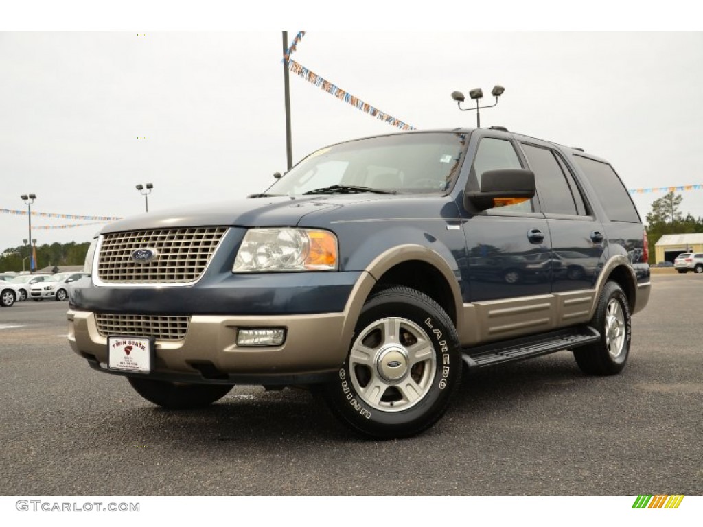 2003 Expedition Eddie Bauer - Medium Wedgewood Blue Metallic / Medium Parchment photo #1