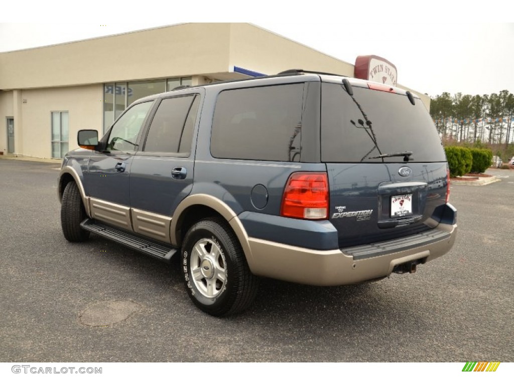2003 Expedition Eddie Bauer - Medium Wedgewood Blue Metallic / Medium Parchment photo #7