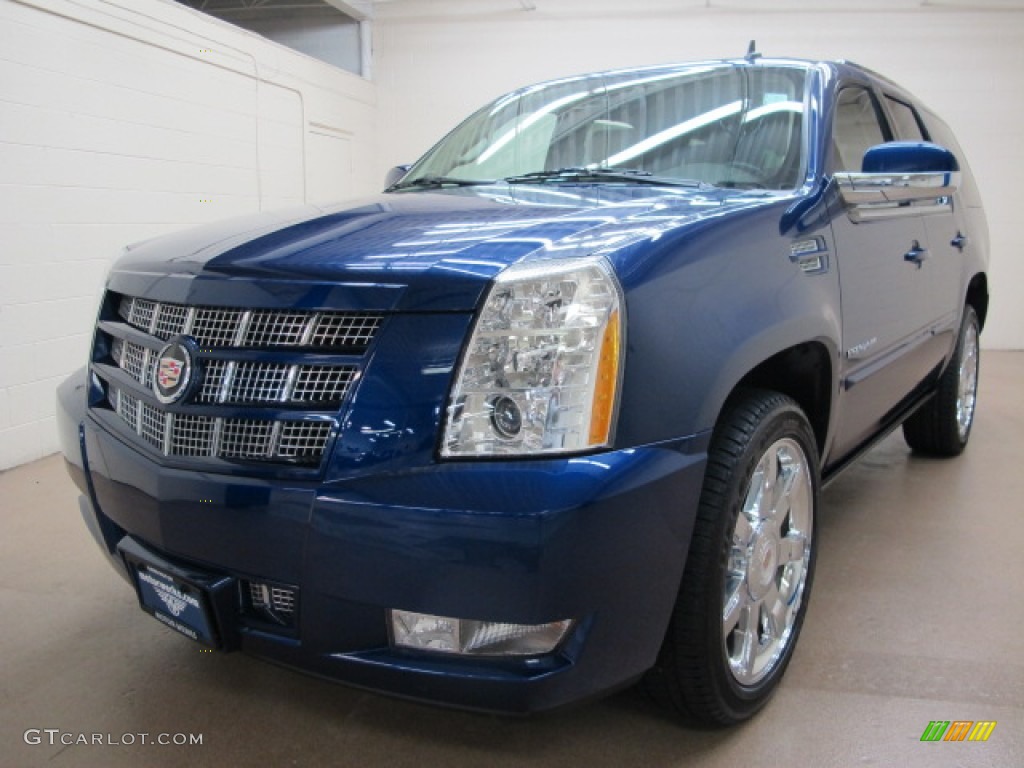 Xenon Blue Metallic 2012 Cadillac Escalade Premium AWD Exterior Photo #77235583