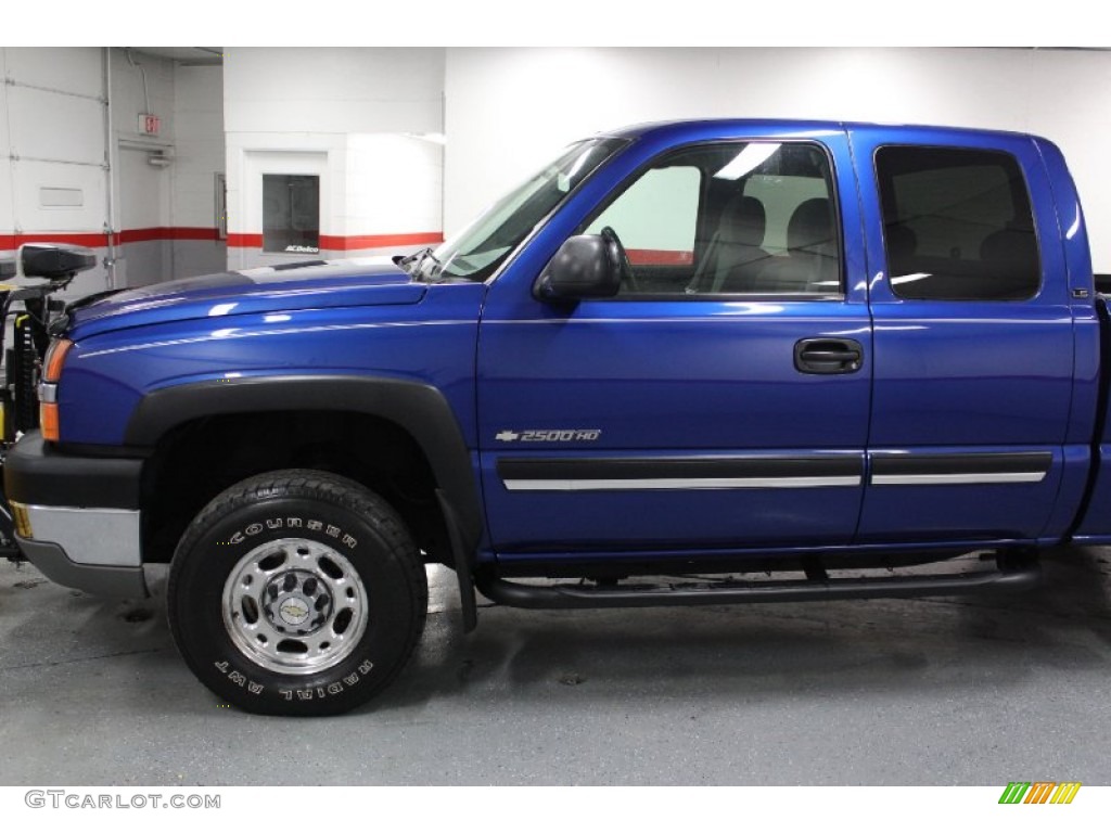 2004 Silverado 2500HD LS Extended Cab 4x4 - Arrival Blue Metallic / Dark Charcoal photo #7