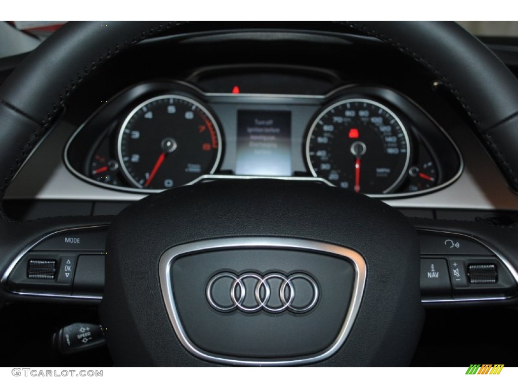 2013 Audi Allroad 2.0T quattro Avant Black Steering Wheel Photo #77236944