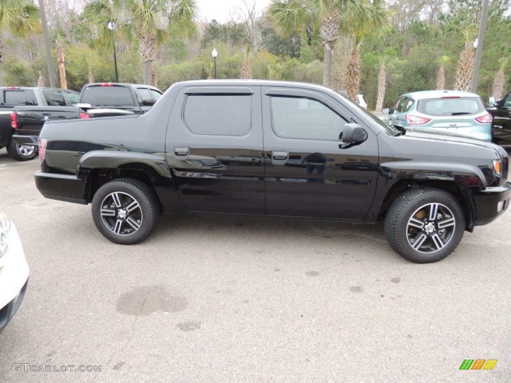 Crystal Black Pearl 2012 Honda Ridgeline Sport Exterior Photo #77236982