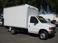 Oxford White 2007 Ford E Series Cutaway E350 Commercial Moving Truck