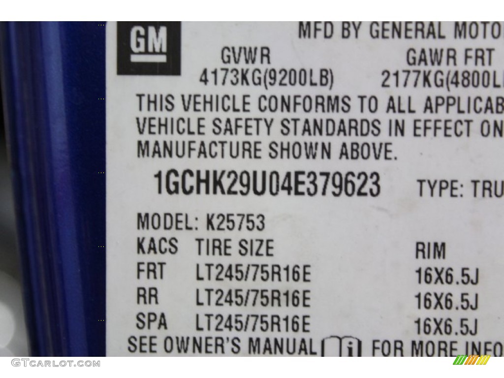 2004 Silverado 2500HD LS Extended Cab 4x4 - Arrival Blue Metallic / Dark Charcoal photo #48