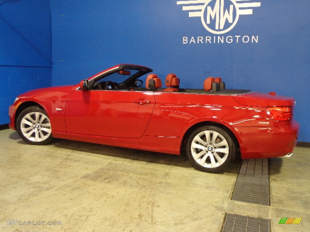 2012 3 Series 328i Convertible - Crimson Red / Coral Red/Black photo #4