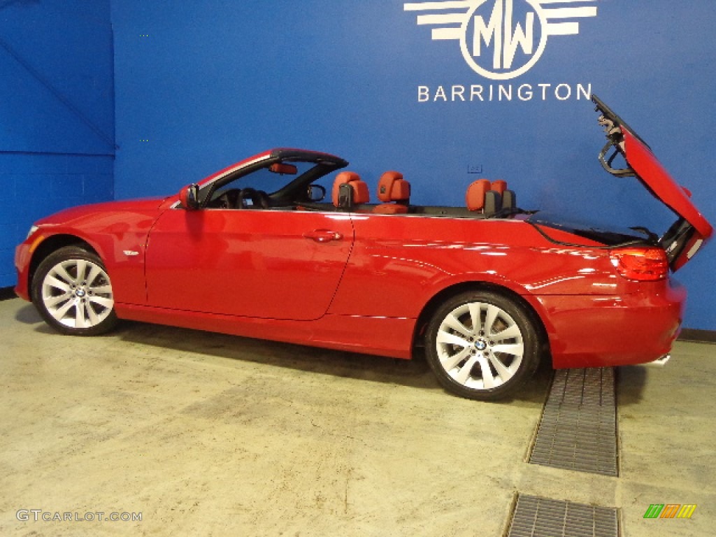 2012 3 Series 328i Convertible - Crimson Red / Coral Red/Black photo #5