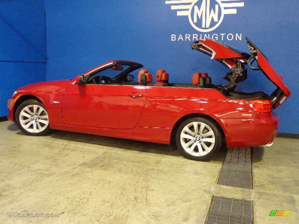 2012 3 Series 328i Convertible - Crimson Red / Coral Red/Black photo #6