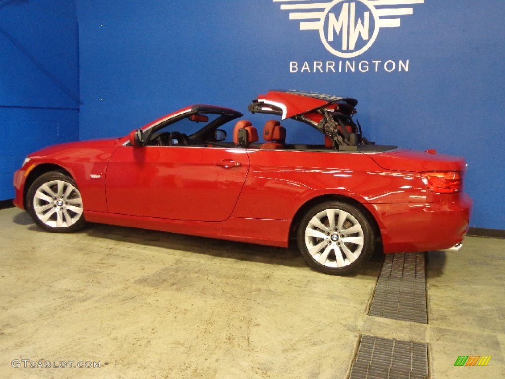 2012 3 Series 328i Convertible - Crimson Red / Coral Red/Black photo #7
