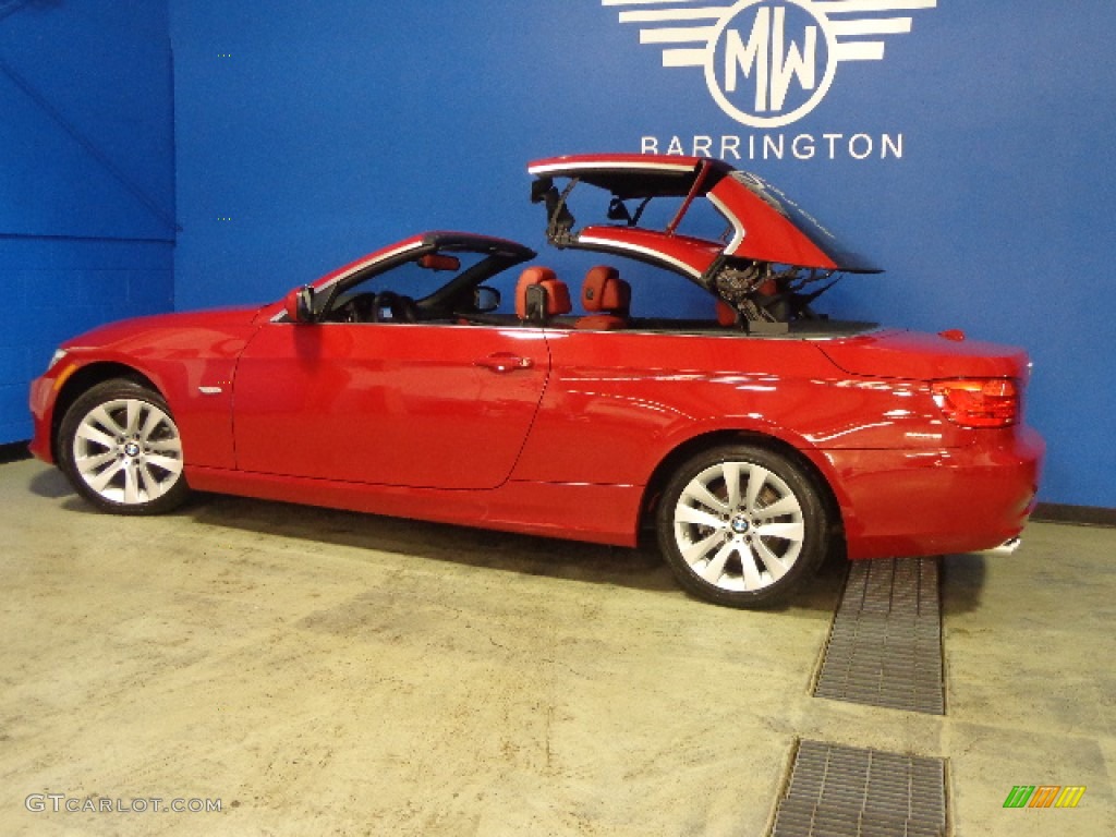 2012 3 Series 328i Convertible - Crimson Red / Coral Red/Black photo #8