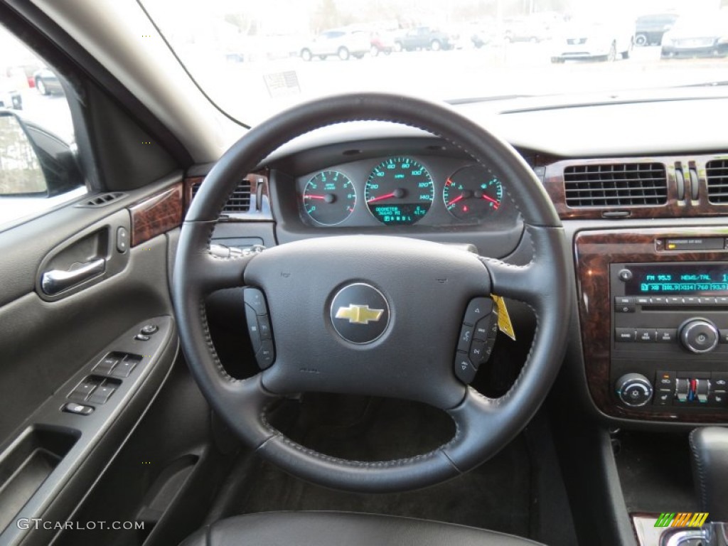 2012 Chevrolet Impala LTZ Ebony Steering Wheel Photo #77239921