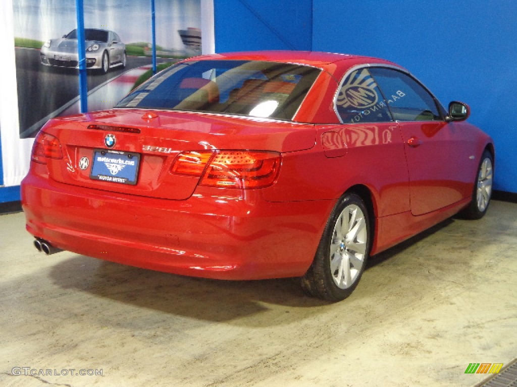 2012 3 Series 328i Convertible - Crimson Red / Coral Red/Black photo #12