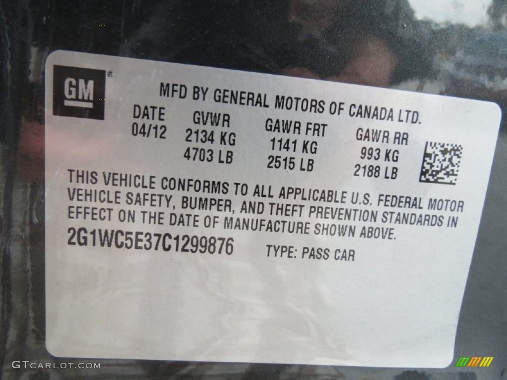 2012 Impala LTZ - Ashen Gray Metallic / Ebony photo #25