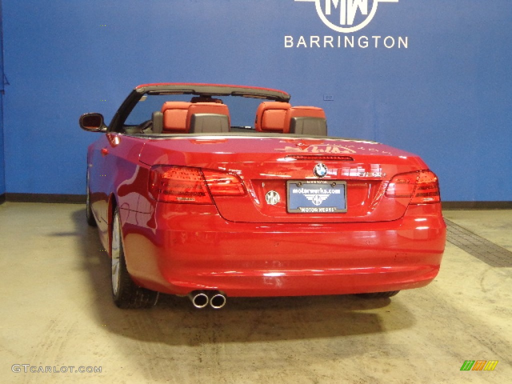 2012 3 Series 328i Convertible - Crimson Red / Coral Red/Black photo #14