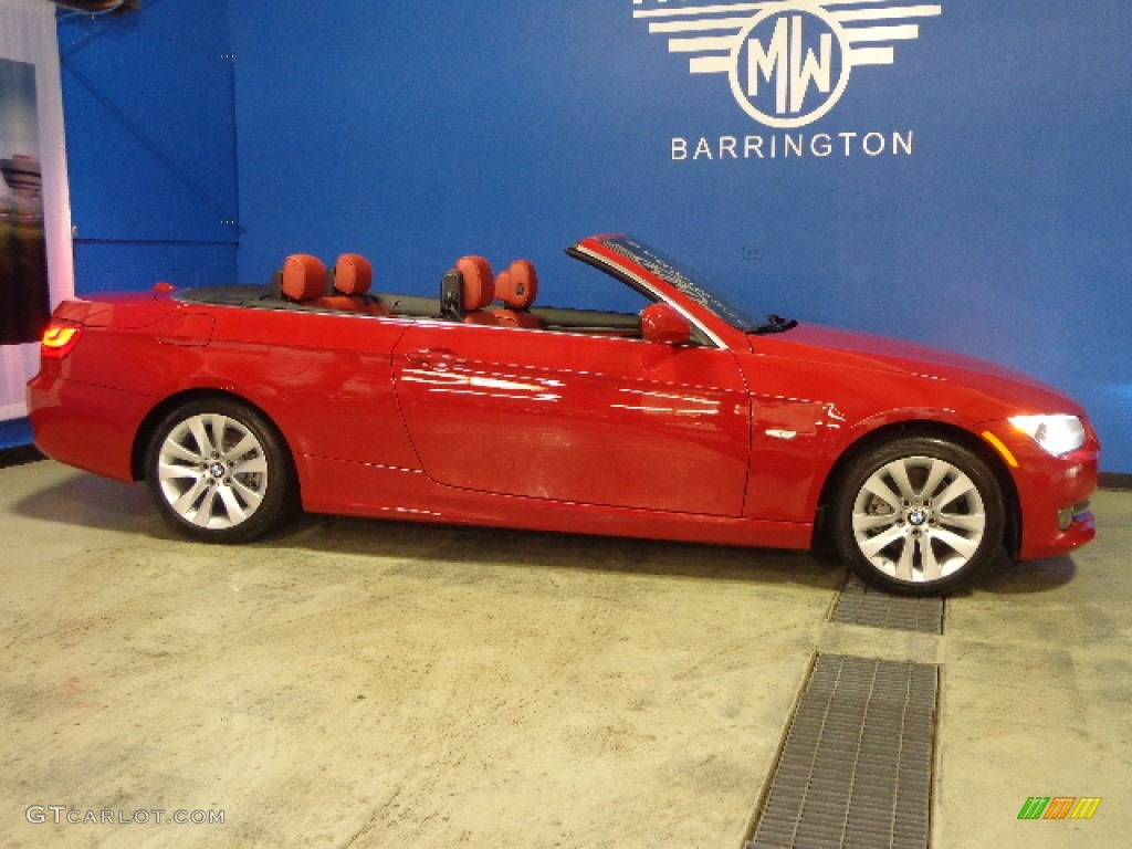 2012 3 Series 328i Convertible - Crimson Red / Coral Red/Black photo #17