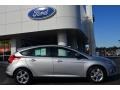 2013 Ingot Silver Ford Focus SE Hatchback  photo #2