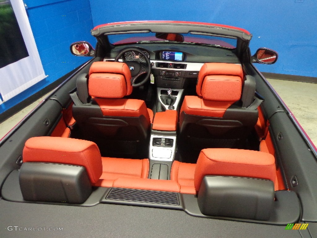 2012 3 Series 328i Convertible - Crimson Red / Coral Red/Black photo #28