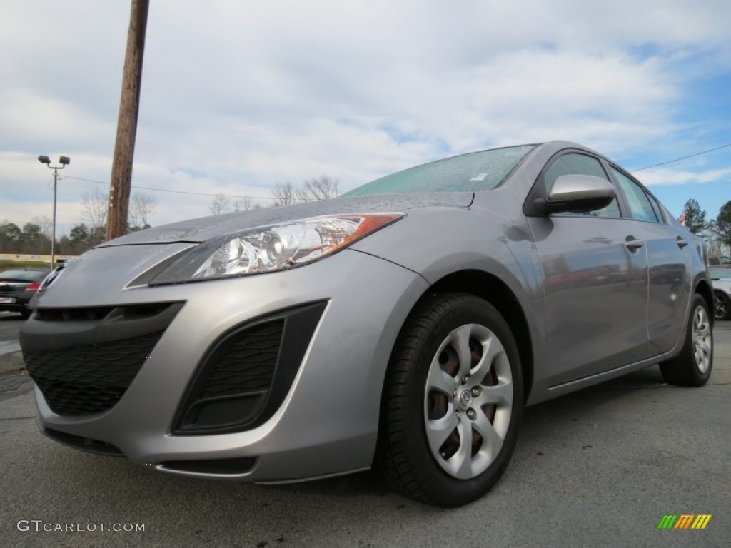 Liquid Silver Metallic 2011 Mazda MAZDA3 i Sport 4 Door Exterior Photo #77240699