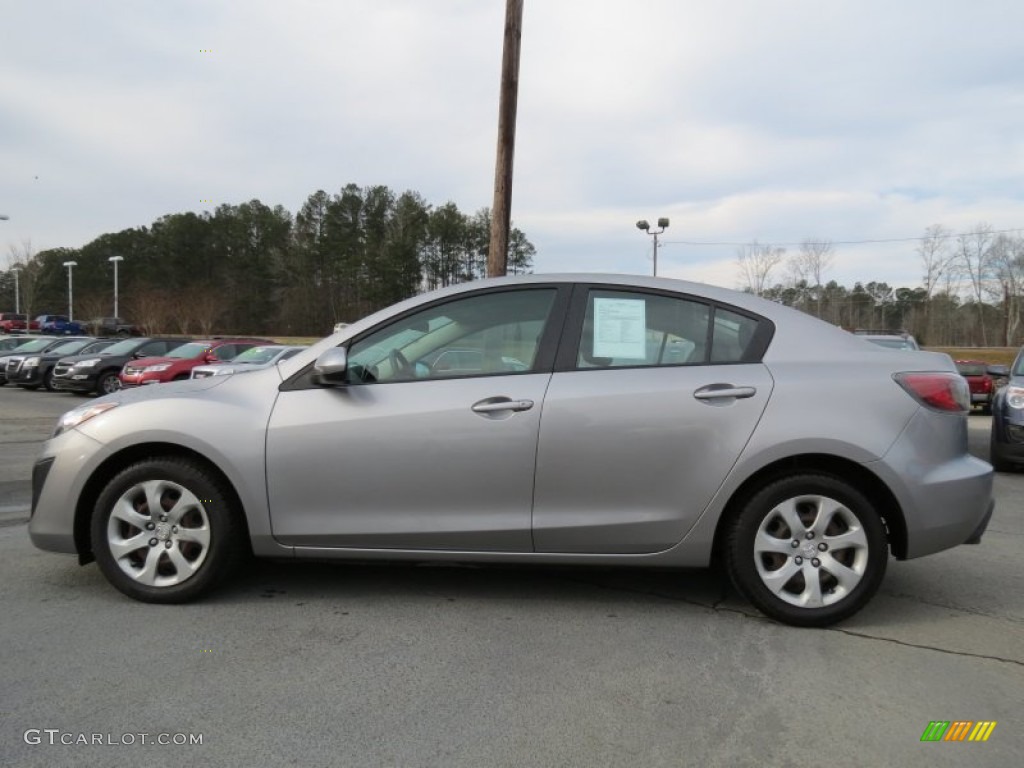 Liquid Silver Metallic 2011 Mazda MAZDA3 i Sport 4 Door Exterior Photo #77240721