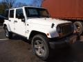 2013 Bright White Jeep Wrangler Unlimited Oscar Mike Freedom Edition 4x4  photo #2