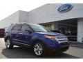 2013 Deep Impact Blue Metallic Ford Explorer XLT  photo #1